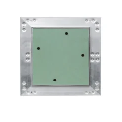 Wiltec Revisionsklappe 50 x 50 cm Revisionstür mit Aluminiumrahmen, Revisionsöffnung mit 12,5 mm Gipskartoneinlage, Revi Klappe für Trockenbau
