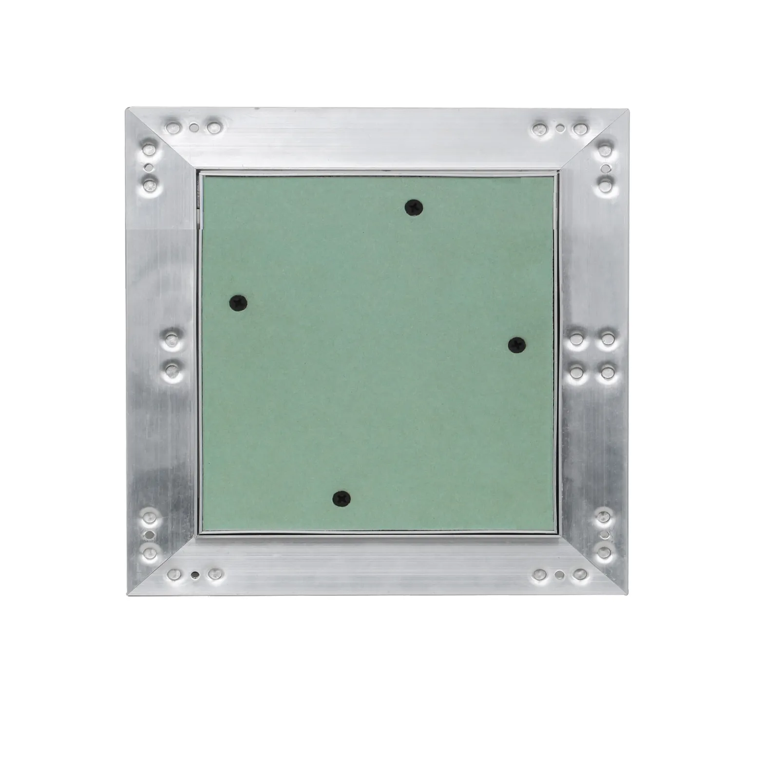 Wiltec Revisionsklappe 50 x 50 cm Revisionstür mit Aluminiumrahmen, Revisionsöffnung mit 12,5 mm Gipskartoneinlage, Revi Klappe für Trockenbau
