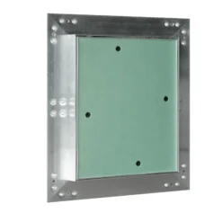 Wiltec Revisionsklappe 50 x 50 cm Revisionstür mit Aluminiumrahmen, Revisionsöffnung mit 12,5 mm Gipskartoneinlage, Revi Klappe für Trockenbau