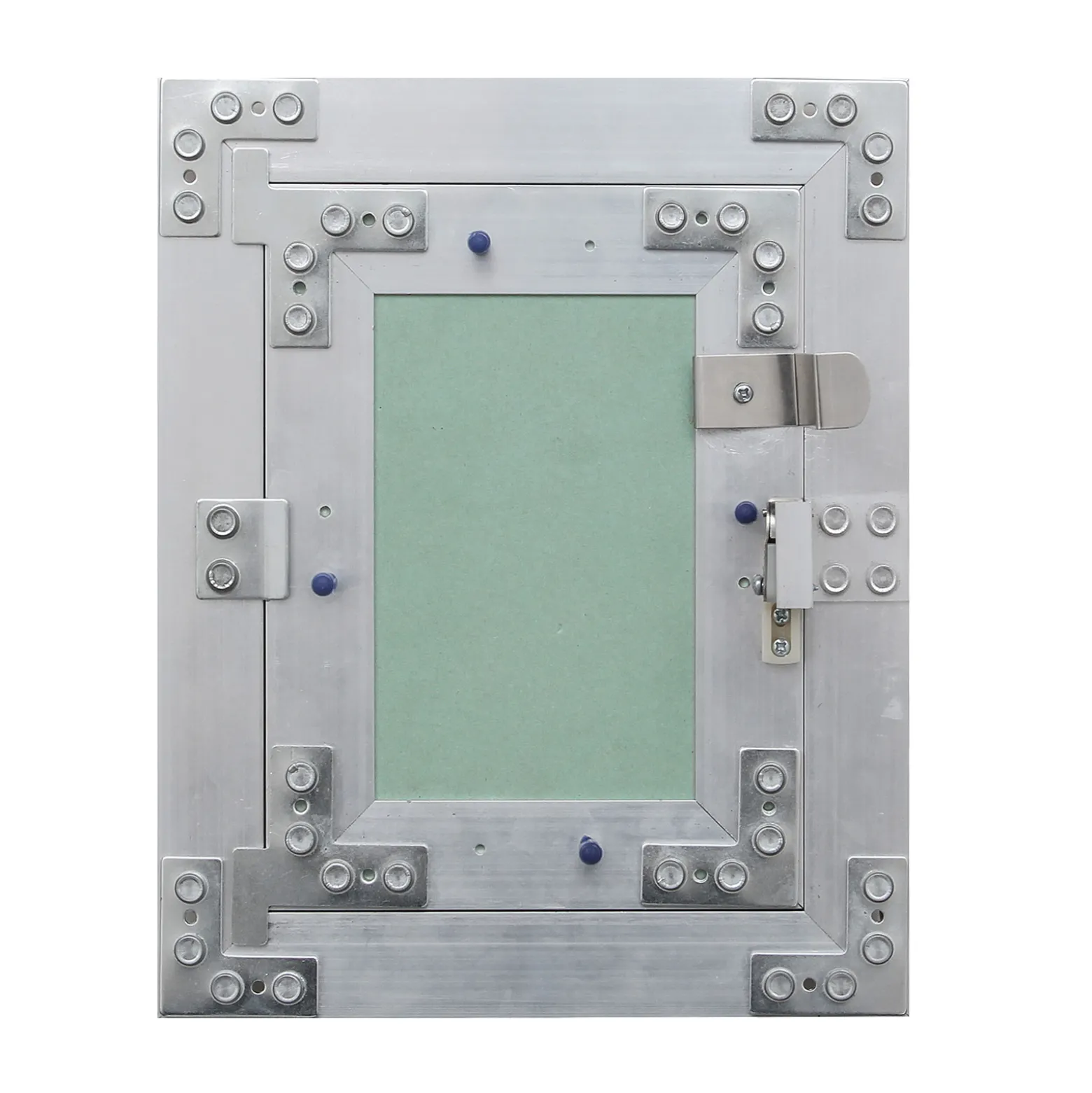 Wiltec Revisionsklappe 50 x 50 cm Revisionstür mit Aluminiumrahmen, Revisionsöffnung mit 12,5 mm Gipskartoneinlage, Revi Klappe für Trockenbau