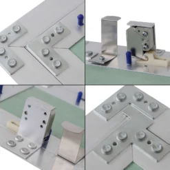 Wiltec Revisionsklappe 60 x 60 cm Revisionstür mit Aluminiumrahmen, Revisionsöffnung mit 12,5 mm Gipskartoneinlage, Revi Klappe für Trockenbau