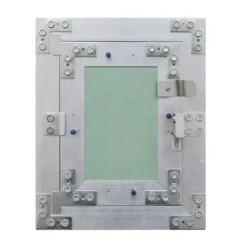 Wiltec Revisionsklappe 60 x 60 cm Revisionstür mit Aluminiumrahmen, Revisionsöffnung mit 12,5 mm Gipskartoneinlage, Revi Klappe für Trockenbau