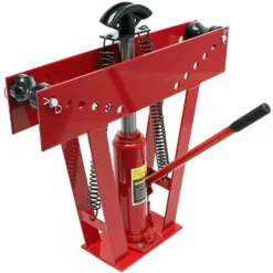 Wiltec Rohrbiegemaschine hydraulisch 12 t, Biegewinkel bis 90°, Rohrbiegegerät Rohrbieger mit 6 Presstücken 21,3-60,3 mm, Biegemaschine Rohre
