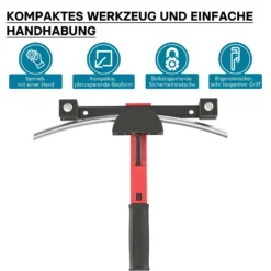 Wiltec Rohrbiegemaschine manuell, für Rohrdurchmesser 14-32 mm und Biegeradius bis 90°, Handbiegegerät für Alu-, Kupfer- und Kunststoffrohre, Rohrbieger