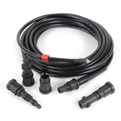 Wiltec Rohrreinigungsschlauch 15m Abflussreiniger inkl. 4 Adapter für Hochdruckreiniger 160bar