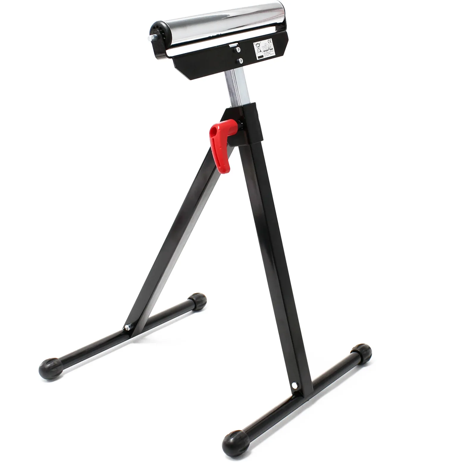 Wiltec Rollenständer bis 60 kg, Rollenbock höhenverstellbar 68-110 cm, aus Metall für Materialzuführung, Rollbock Stützbock Unterstellbock