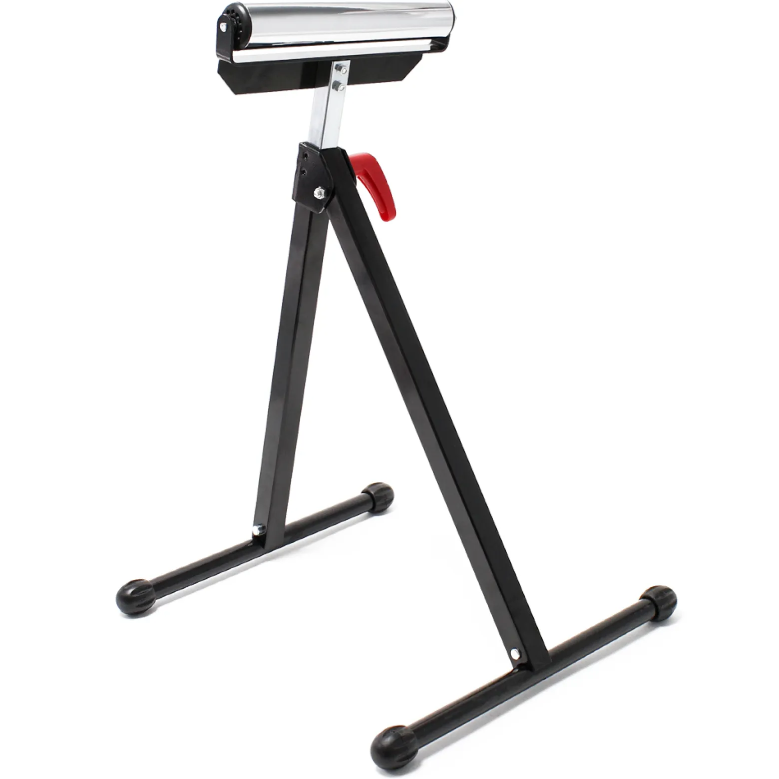 Wiltec Rollenständer bis 60 kg, Rollenbock höhenverstellbar 68-110 cm, aus Metall für Materialzuführung, Rollbock Stützbock Unterstellbock
