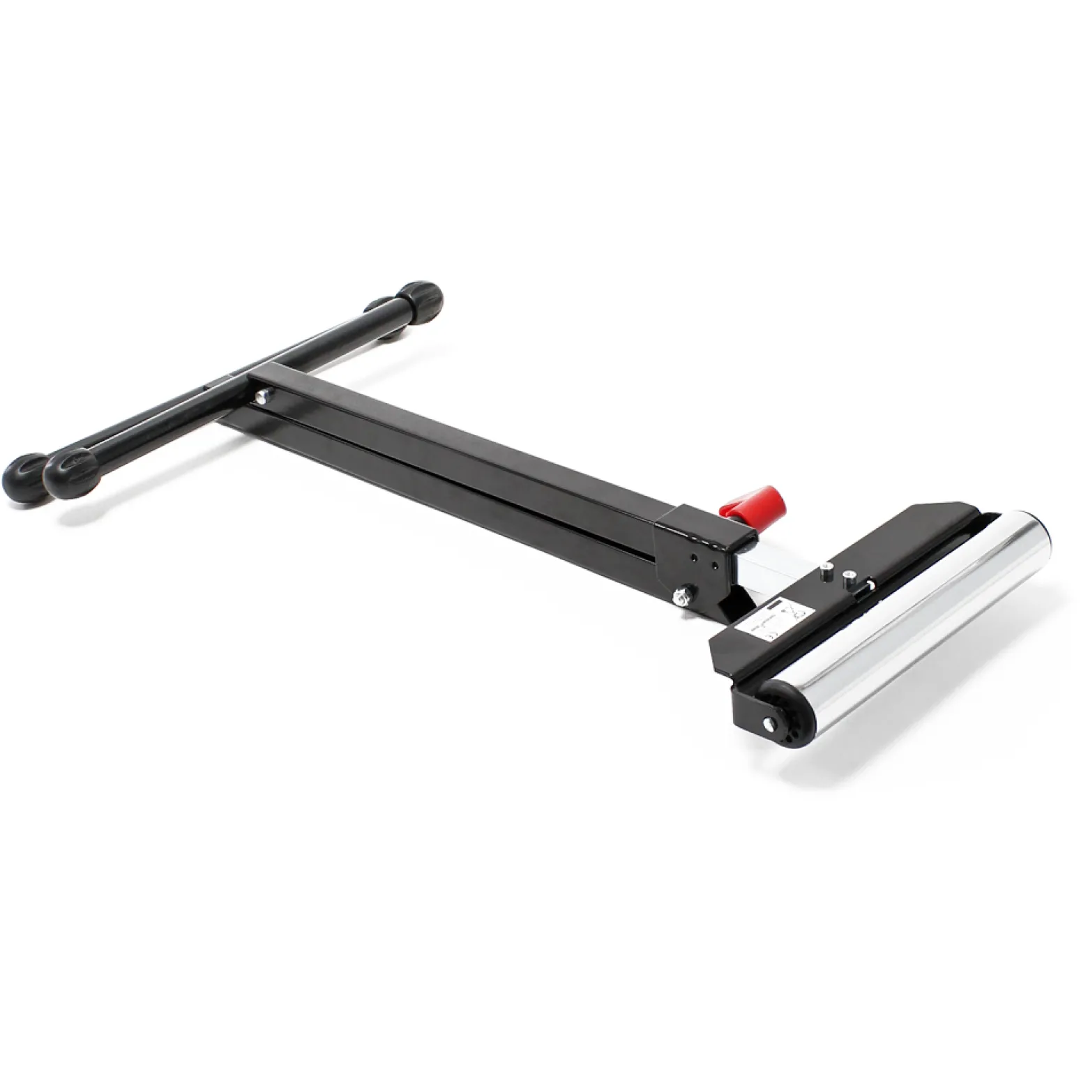 Wiltec Rollenständer bis 60 kg, Rollenbock höhenverstellbar 68-110 cm, aus Metall für Materialzuführung, Rollbock Stützbock Unterstellbock