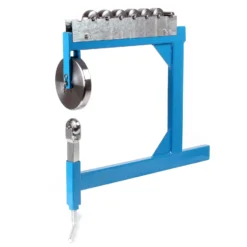 Wiltec Rollenstreckmaschine bis 15 mm Blechstärke, English Wheel mit 6 Streckrollen zur Metallverarbeitung, Blechbearbeitung