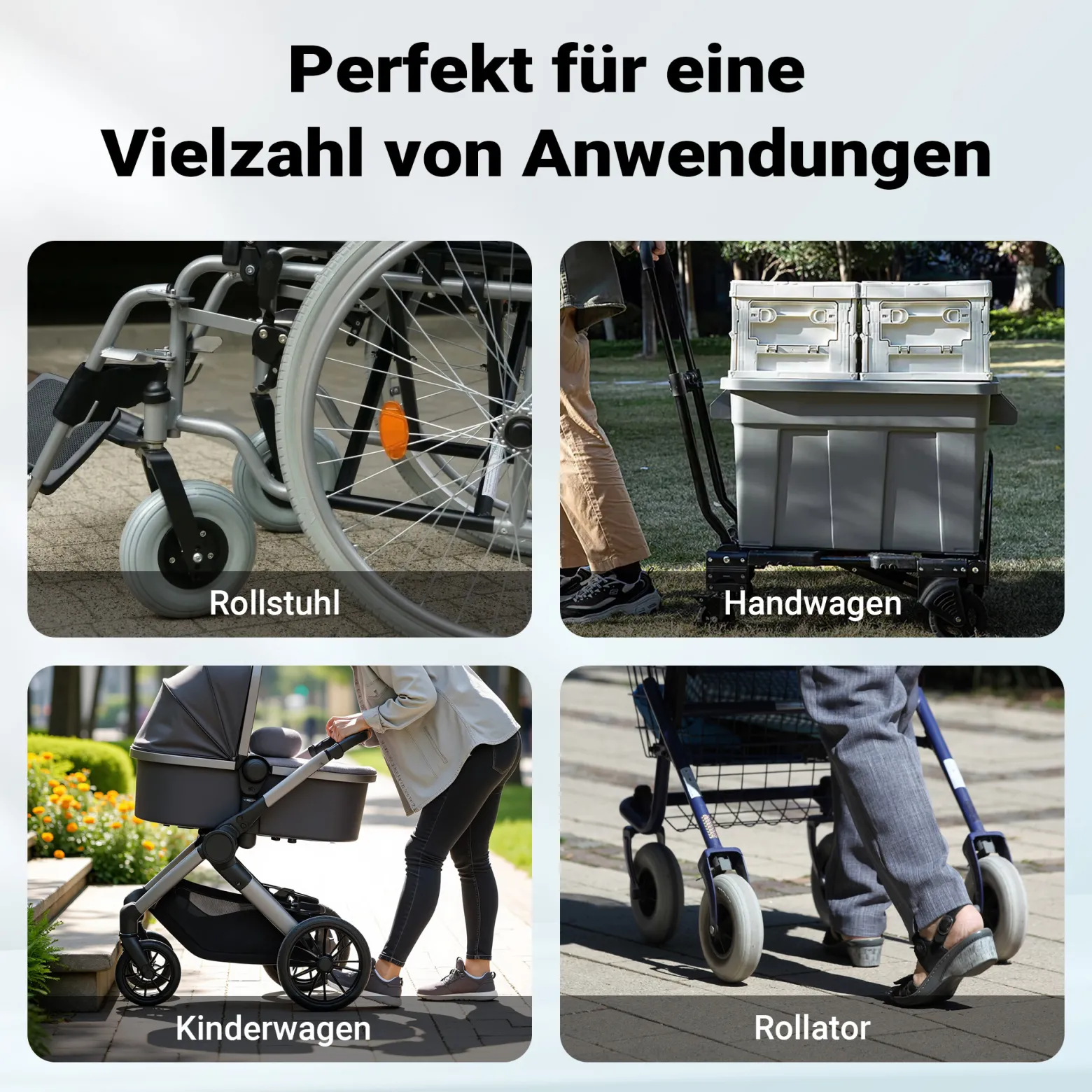 Wiltec Rollstuhlrampe doppelt faltbar 213cm 270kg, mobile Auffahrschiene mit rutschfester Oberfläche als Rollirampe, Aluminium Kofferrampe