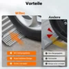 Wiltec Rollstuhlrampe faltbar 122 cm 270 kg, mobile Auffahrschiene als Rollirampe, Aluminium Kofferrampe, Flachrampe klappbar