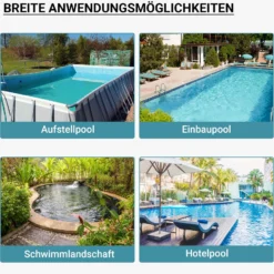 Wiltec Sandfilteranlage HZS-200 für Pools, Filteranlage, Poolfilter, Pumpe, Filterkessel mit Pumpe, Schwimmbadpumpe