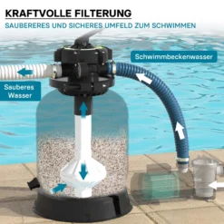 Wiltec Sandfilter für Pool, Filterkessel, Sandfilterbehälter ohne Pumpe, Kessel, Schwimmbad
