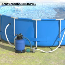 Wiltec Sandfilter für Pool, Filterkessel, Sandfilterbehälter ohne Pumpe, Kessel, Schwimmbad