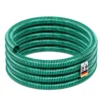 Wiltec Saugschlauch Druckschlauch 25m, flexibel, 38mm (1 1/2") grün - Made in Europe, zum Anschluss an Teichpumpen und Hauswasserwerke