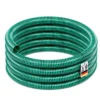 Wiltec Saugschlauch Druckschlauch 5m, flexibel, 32mm (1 1/4") grün - Made in Europe, zum Anschluss an Teichpumpen und Hauswasserwerke