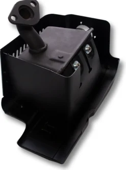 Wiltec Schalldämpfer für LIFAN 6,5 PS Motor – Benzinmotor Ersatzteil Silencer – Einzylinder für Kleinmaschinen & Karts, 4-Takt Motor & OHV Ventilsteuerung