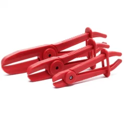 Wiltec Schlauchklemmenzange Set 6 teilig in 3 Größen für Schläuche, Klemmgrößen 160 mm, 190 mm, 260 mm, Durchmesser 12 mm (1/2")-19 mm (3/4"), Klemmzangen