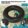 Wiltec Schlauch Luftschlauch für Rasenmäherreifen TR87 13x5.00-6 Rasentraktor Aufsitzmäher