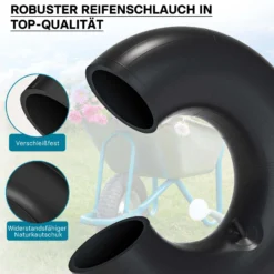 Wiltec Schlauch Luftschlauch Rasenmäherreifen 18x6.50/7.50/8.50/9.50-8 20x8.00/10.00-8 mit geradem Ventil E