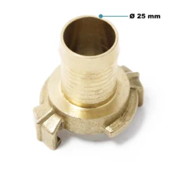 Wiltec Schlauchtülle aus Messing DN25 (1