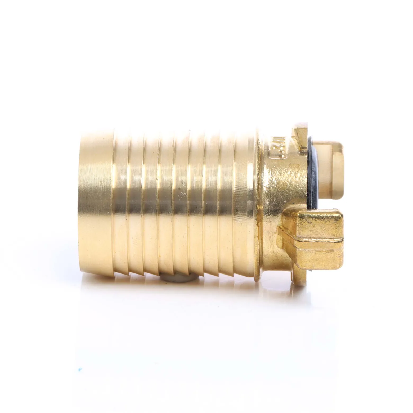 Wiltec Schlauchtülle aus Messing DN38 (1 1/2") Schnellkupplung für Wasserschlauch Schlauchverbinder Gartenschlauch