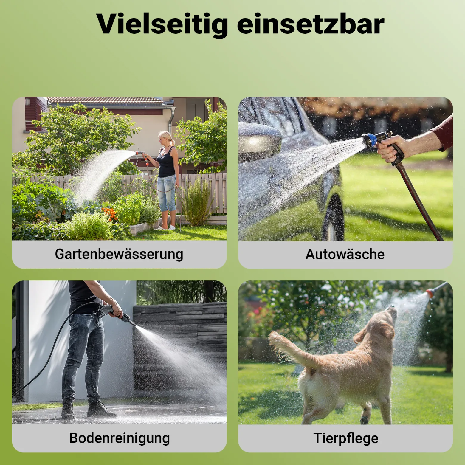 Wiltec Schlauchwagen ohne Schlauch, Schlauchaufroller für 3/4" (19 mm) Gartenschlauch bis 70 m, mit Reifen Ø 25cm Gartenschlauchwagen, Gartenschlauchtrommel