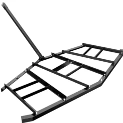 Wiltec Schleppegge 217 x 106 cm, Wiesenegge für Rasentraktor, ATV und UTV, Wiesenschleppe zur Bodenbearbeitung und Bodennivellierung