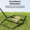 Wiltec Schleppegge 172 x 90 cm, Wiesenegge für Rasentraktor, ATV und UTV, Wiesenschleppe zur Bodenbearbeitung und Bodennivellierung