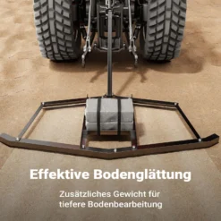 Wiltec Schleppegge 172 x 90 cm, Wiesenegge für Rasentraktor, ATV und UTV, Wiesenschleppe zur Bodenbearbeitung und Bodennivellierung