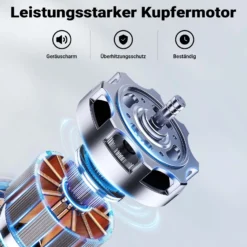 Wiltec Schmutzwasserpumpe 1500W 36000l/h mit Schwimmerschalter max. Förderhöhe 10m mit 20m Schlauch