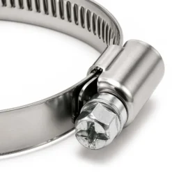 Wiltec Schneckengewindeschelle W1 12mm Bandbreite 46-70mm Spannbereich verzinkt für Schläuche flexible Schlauchschelle