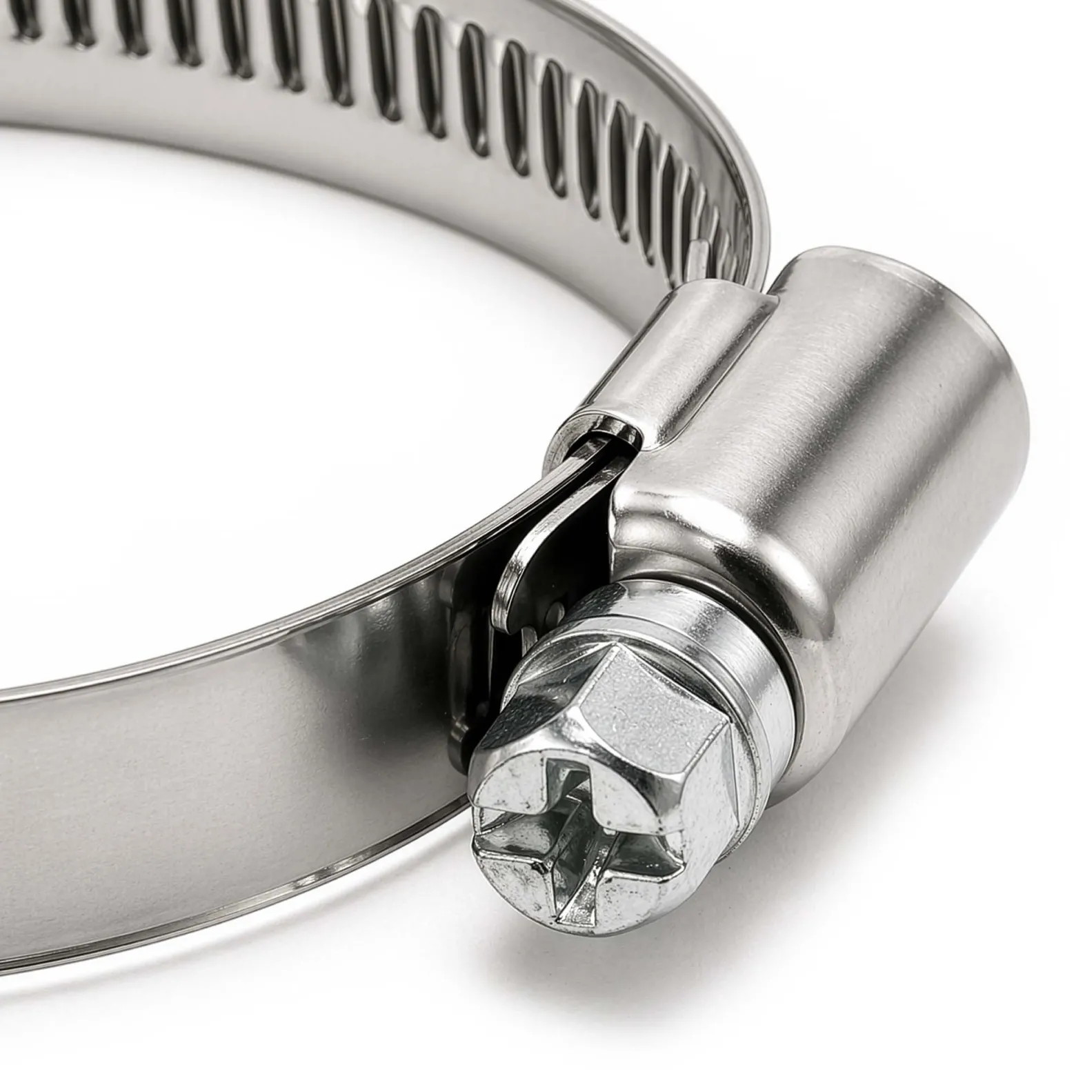 Wiltec Schneckengewindeschelle W1 12mm Bandbreite 46-70mm Spannbereich verzinkt für Schläuche flexible Schlauchschelle