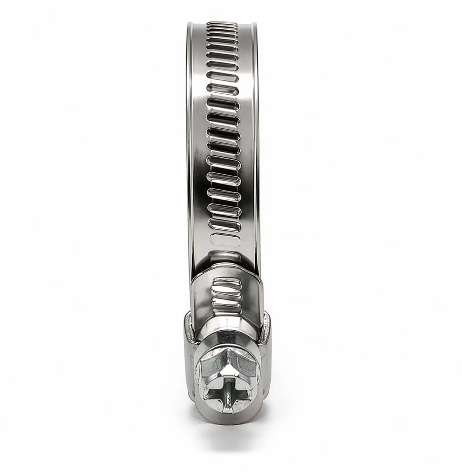 Wiltec Schneckengewindeschelle W1 12mm Bandbreite 46-70mm Spannbereich verzinkt für Schläuche flexible Schlauchschelle