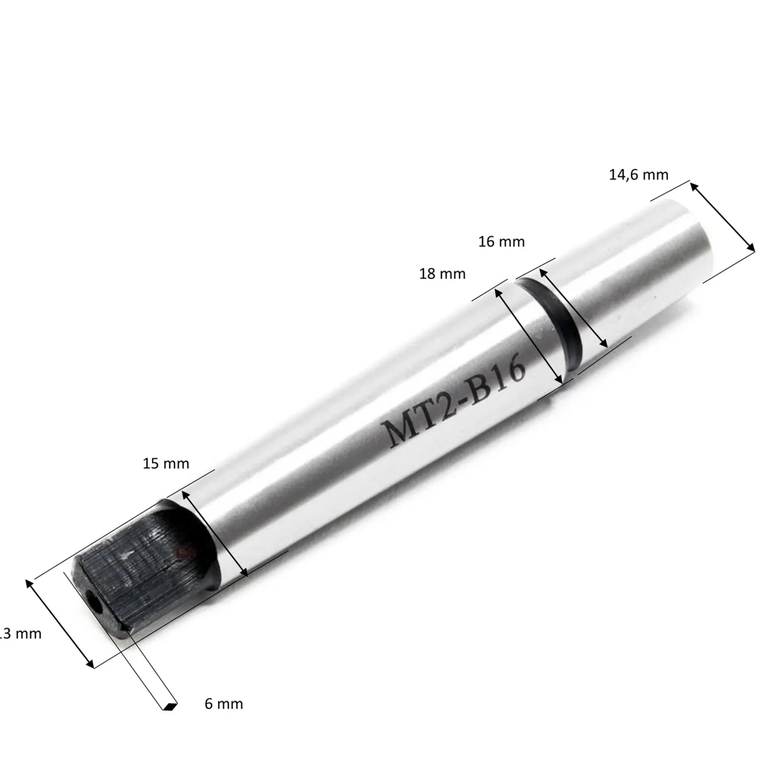 Wiltec Schnellspannbohrfutter MK2-B16 mit 16mm Spannbereich und integriertem Morsekegel Bohrfutter für Bohrmaschine Fräsmaschine Drehmaschine
