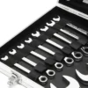Wiltec Schraubenschlüssel Set 22-teilig Maulschlüssel 6-32mm im praktischen Koffer, Ringschlüssel, Schraubendreher Set