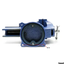 Wiltec Schraubstock Heavy Duty 150 mm Klemmbacke, Spannwerkzeug mit Amboss für schwere Beanspruchung für Werkbank