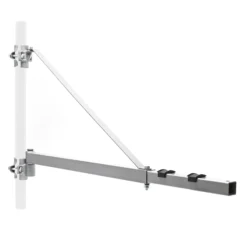 Wiltec Schwenkarm für Verladeleuchte bis 600 kg, Halterung für Arbeitsleuchte mit 110 cm Ausladung, schwenkbarer Arm für Beleuchtung der Laderampe
