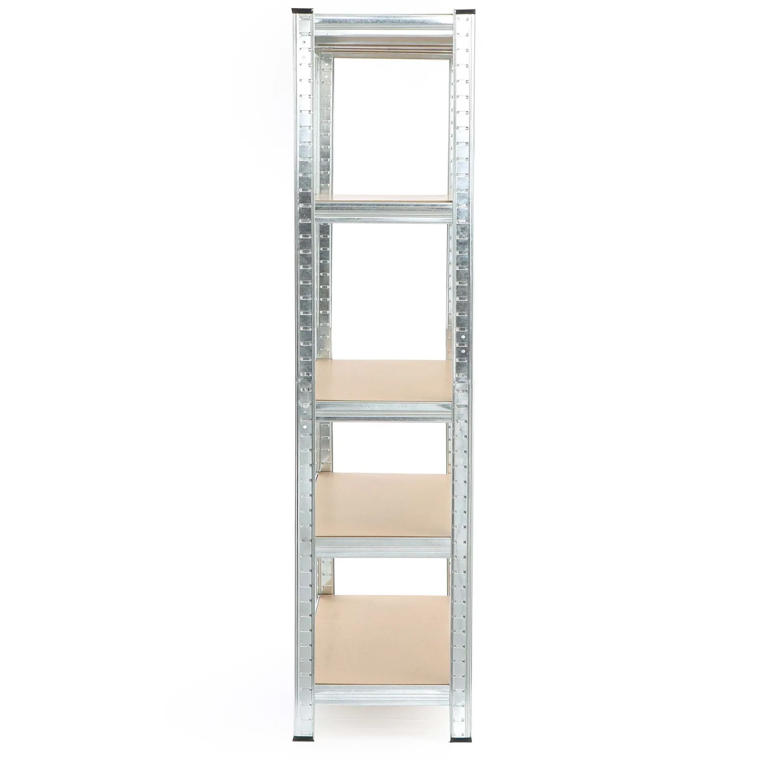 Wiltec Schwerlastregal 100x50x200cm, 200kg/Ablage, Steckregal verzinkt aus Stahl, Lastenregal mit 5 Ablagen, Werkstattregal