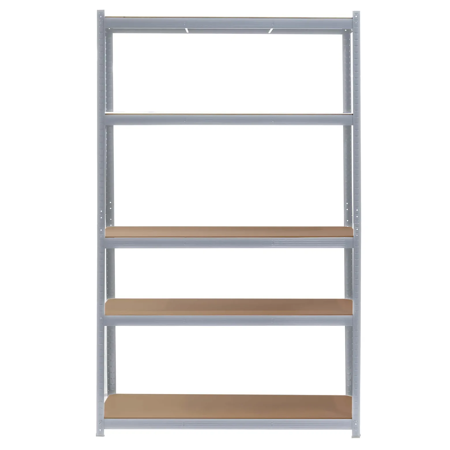 Wiltec Schwerlastregal 100x50x200cm, 200kg/Ablage, Steckregal verzinkt aus Stahl, Lastenregal mit 5 Ablagen, Werkstattregal