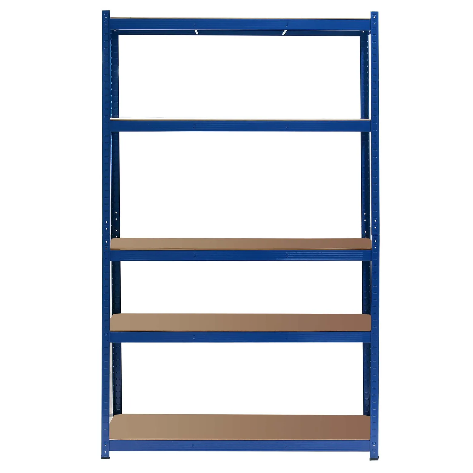Wiltec Schwerlastregal 120x50x204cm, 200kg/Ebene, Steckregal blau, Lastenregal mit 5 Ablagen, Werkstattregal