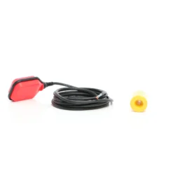 Wiltec Schwimmerschalter für Pumpen, 230VAC 16A Rund, Pegelschalter für Tauchpumpen, Wechsler mit 2 m Kabel