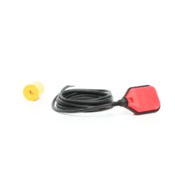 Wiltec Schwimmerschalter für Pumpen, 230VAC 16A Rund, Pegelschalter für Tauchpumpen, Wechsler mit 2 m Kabel