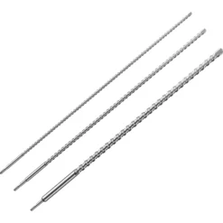 Wiltec SDS Bohrer Set 3 teilig, 1000 mm Länge, 870 mm Bohrtiefe, Ø 12/16/24 mm, Hammerbohrer Durchbruchbohrer aus Stahl für Wände, Beton, Stein