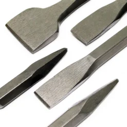 Wiltec SDS Hammer Bohrersatz 17 teilig für elektrischen Bohrhammer, Set mit Bohrern und Meißeln im Metallkoffer, Hammerbohrer Steinbohrer Betonbohrer aus CR Stahl
