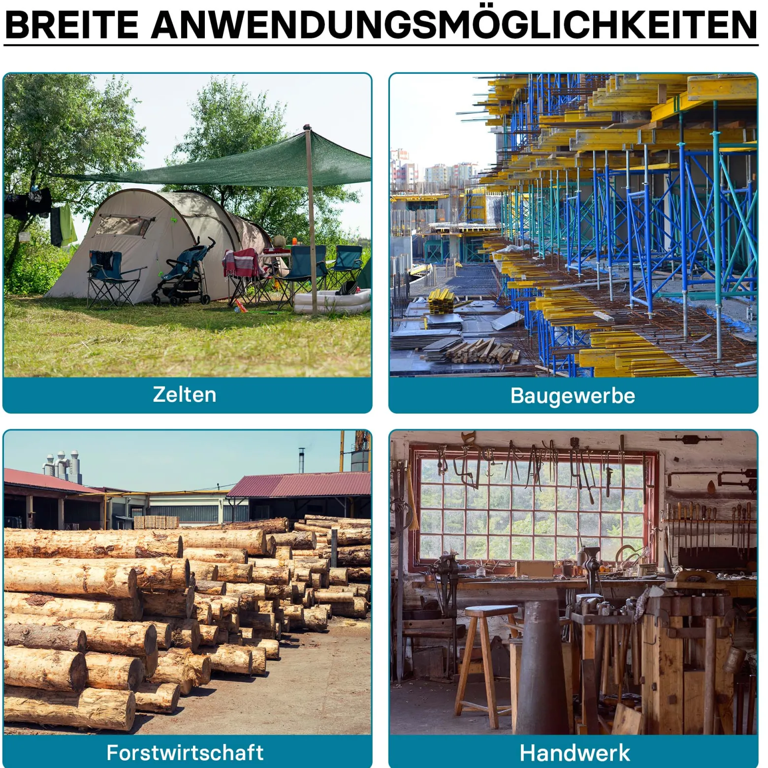 Wiltec Seilzug bis 1600 kg Seilwinde mit 20 m Seil, Handseilwinde mit Ø 11 mm Stahl-Seil, Forstseilwinde mit Abscherstift, Handseilzug mit Lasthaken