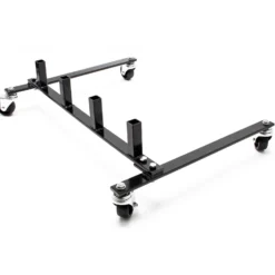 Wiltec Set Aufbewahrung für 4x Pkw Rangierhilfe und 4x Wagenheber, Rack Rollbar, Rangierheber hydraulisch je 680kg Tragkraft bis 30cm Reifenbreite