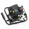 Wiltec Set Erdlochbohrer 2,2 kW 63 ccm und 250 mm Bohrschnecke, Erdbohrer mit 2 Takt Benzinmotor, Pfahlbohrer Motorerdbohrer für saubere Bohrungen