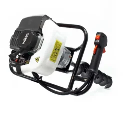 Wiltec Set Erdlochbohrer mit 1,4kW und 52cm³ Benzinmotor, inklusive 100mm, 150mm und 200mm Bohrschnecken