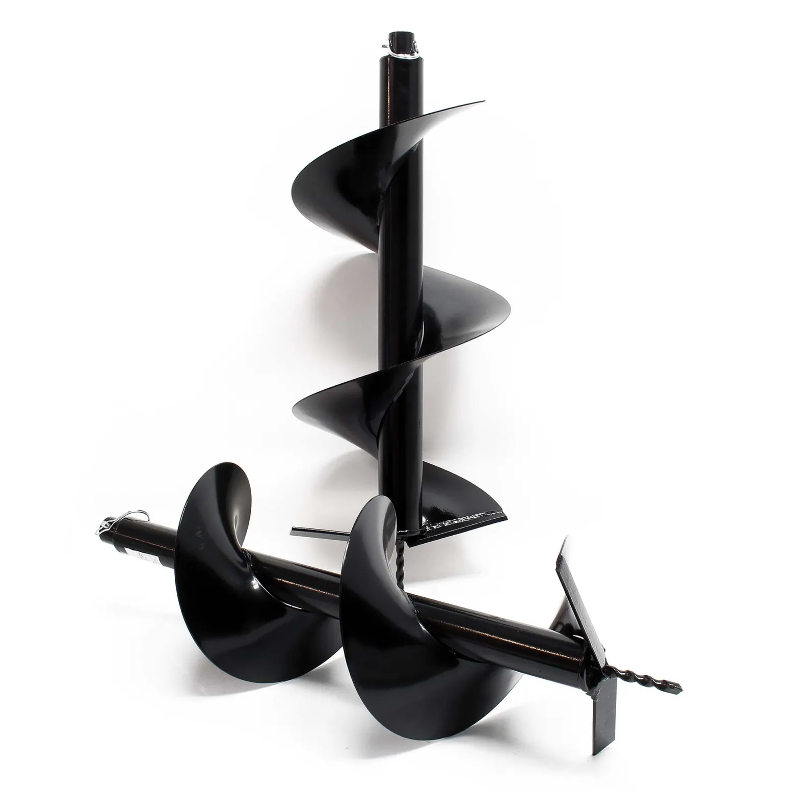 Wiltec Set Erdlochbohrer mit 1,4kW und 52cm³ Benzinmotor, inklusive 250mm und 300mm Bohrschnecken